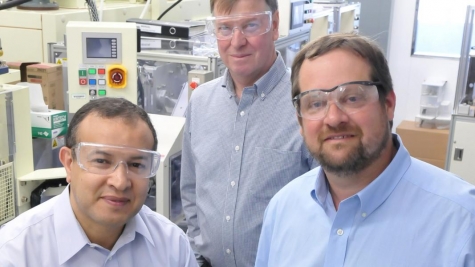 Discoverers of the NMC cathode and manufacturing process, left to right: Khalil Amine, Michael Thackeray, and Christopher Johnson.
