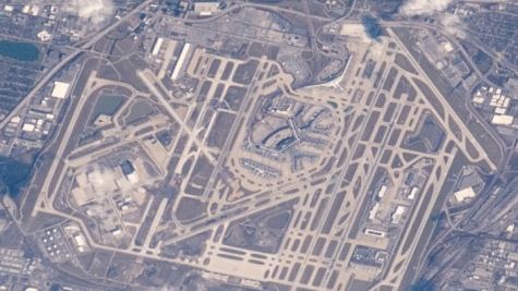 O'Hare viewed from the International Space Station