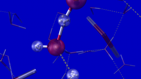 PI-AIMD simulation of solvated hydroxide ion