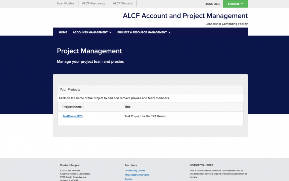 Project List