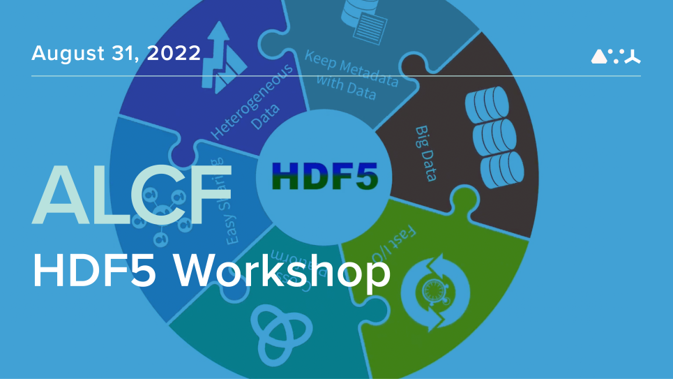 ALCF HDF5 Workshop Graphic