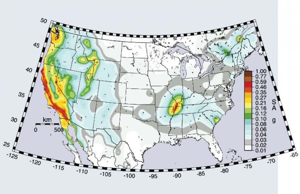 seismic hazard map