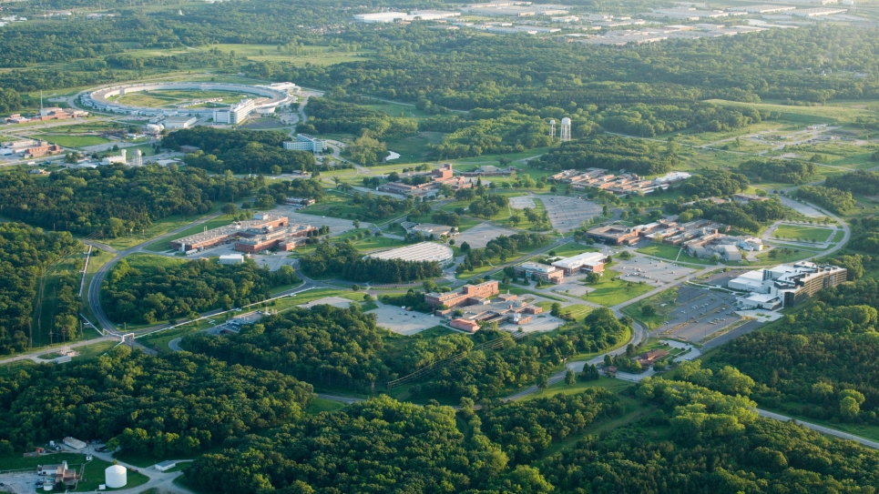 Arial view of the Argonne campus