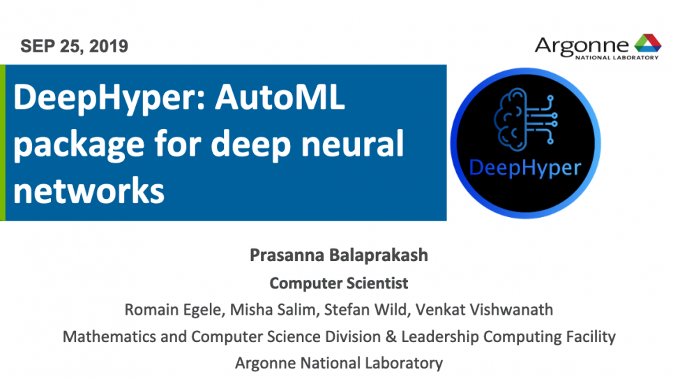 DeepHyper: A Hyperparameter Search Package for Deep Neural Networks