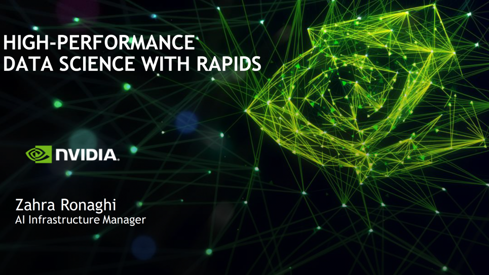 High-Performance Data Science with RAPIDS