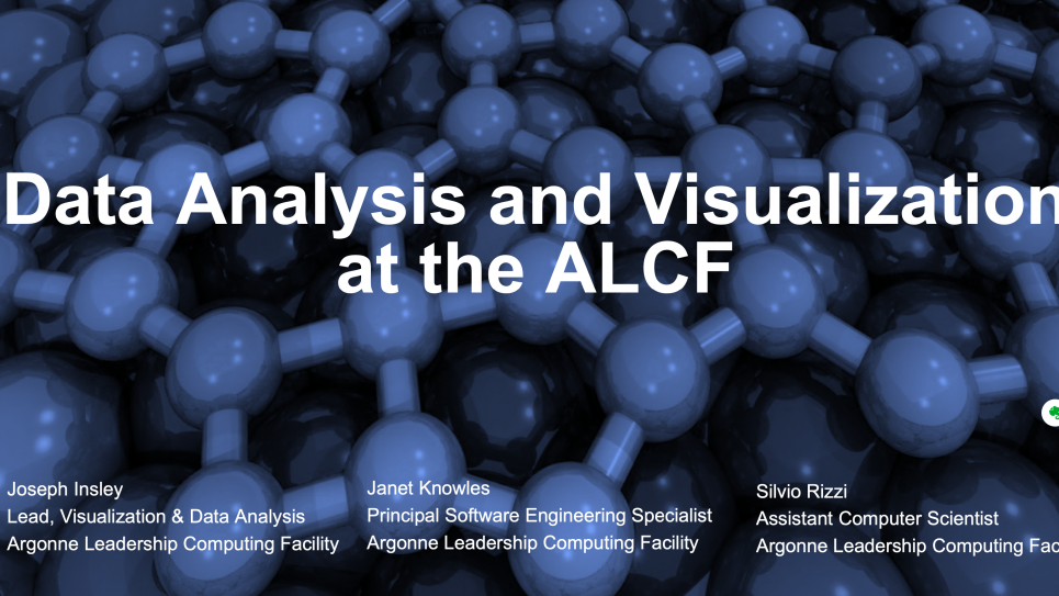 Data Analysis and Visualization at the ALCF