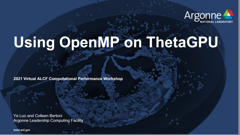 OpenMP on ThetaGPU