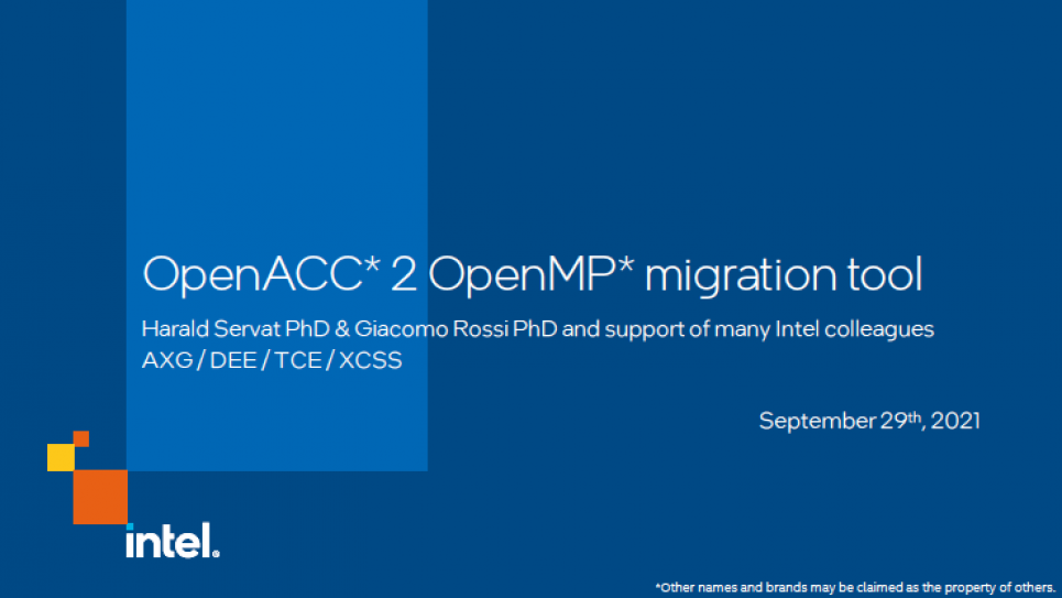 Preparing Applications for Aurora: OpenACC to OpenMP Migration Tool