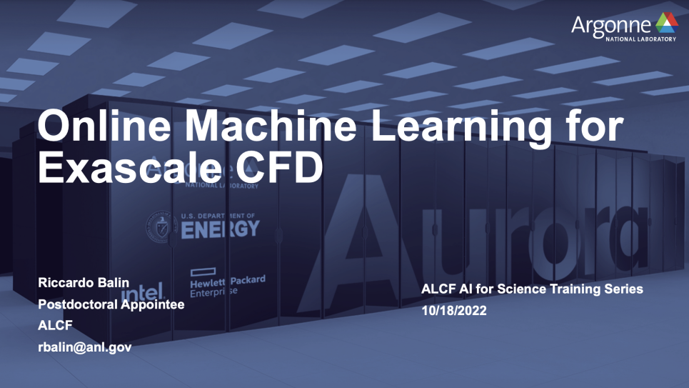 Online Machine Learning for Exascale CFD SS