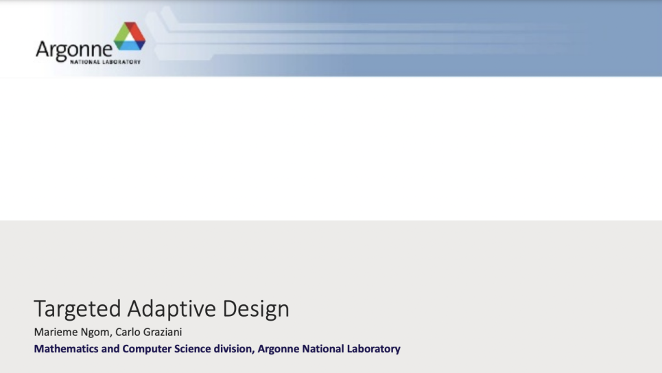 Targeted Adaptive Design Slides