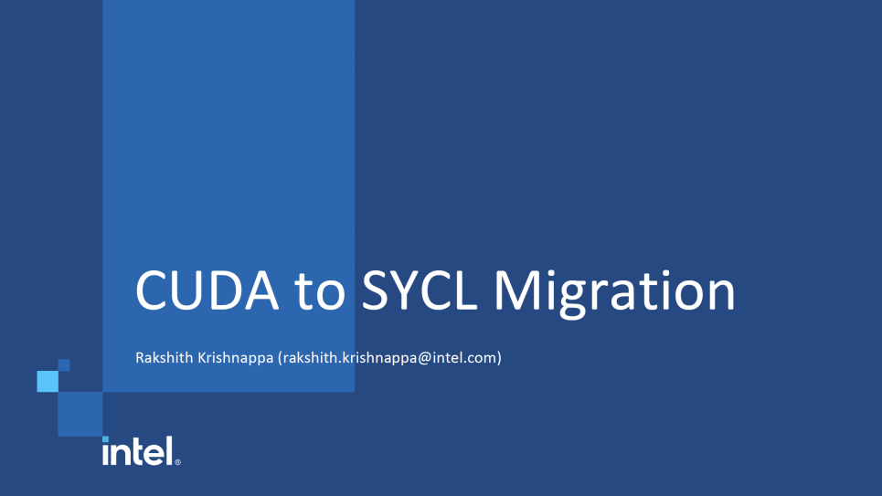 Introduction to Using the SYCLomatic Tool and Compiling Executing