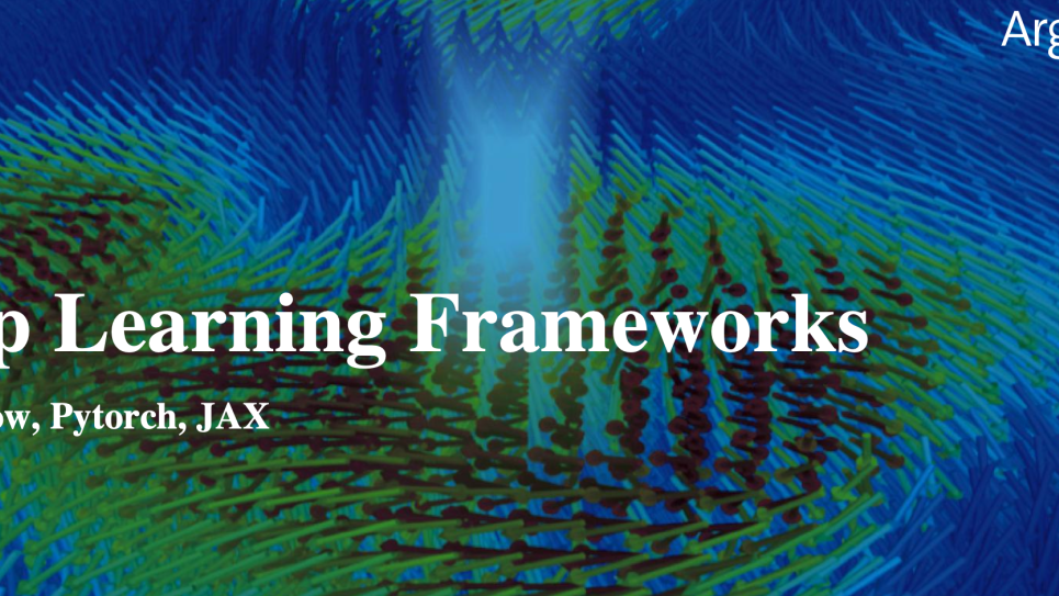 Deep Learning Frameworks Title Slide