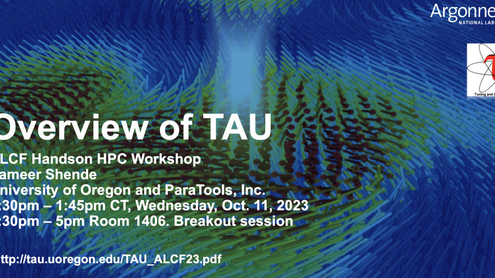 Overview of TAU Title Slide