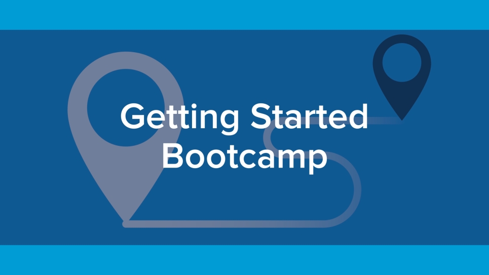 Blue graphic with title text.