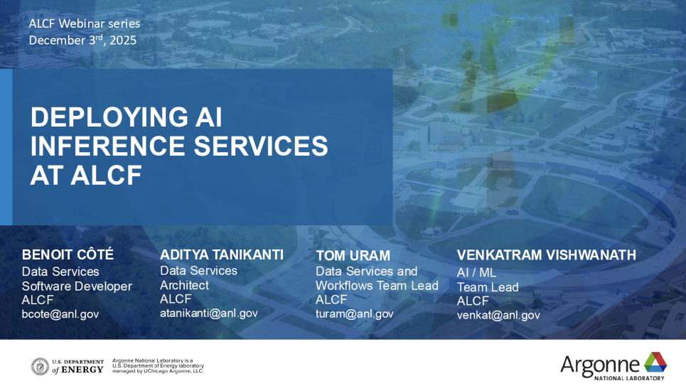 First slide of the deck.