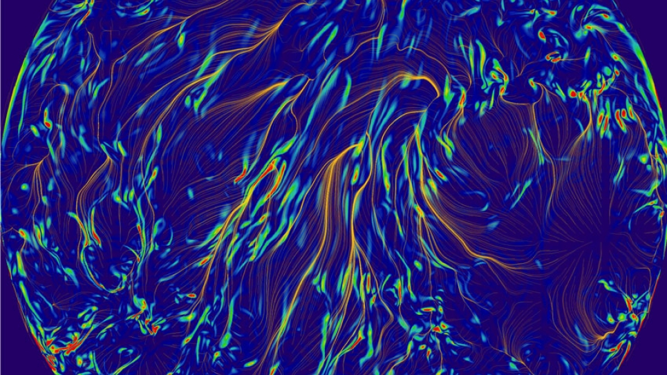 Snapshot of the boundary layer structure