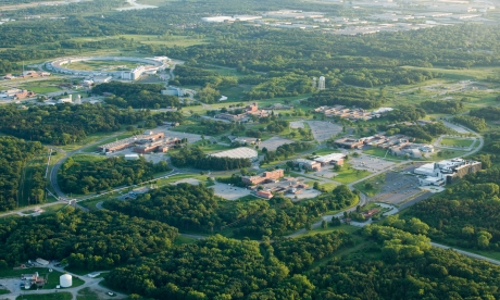Arial view of the Argonne campus